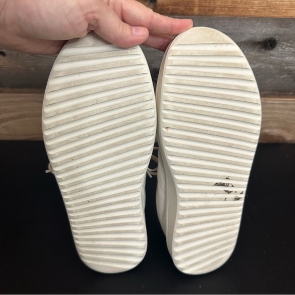 Allbirds Wool Piper Woven White Sneakers Shoes Lace Up Running Women's Size 7 - Picture 7 of 9